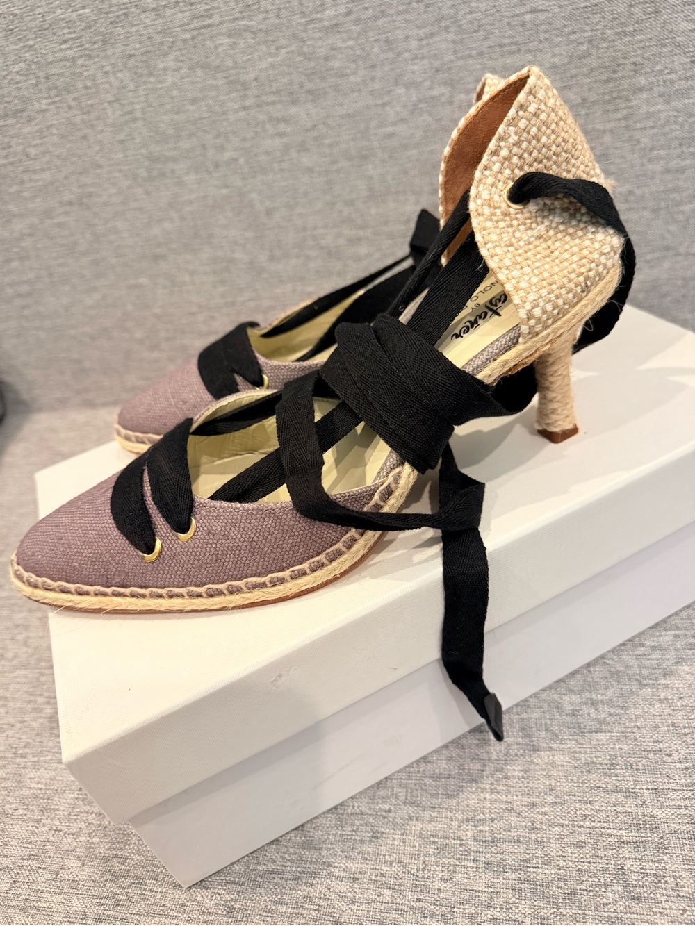 CASTANER X MANOLO BLAHNIK - CASTA CANVAS HEEL ESPADRILLES
